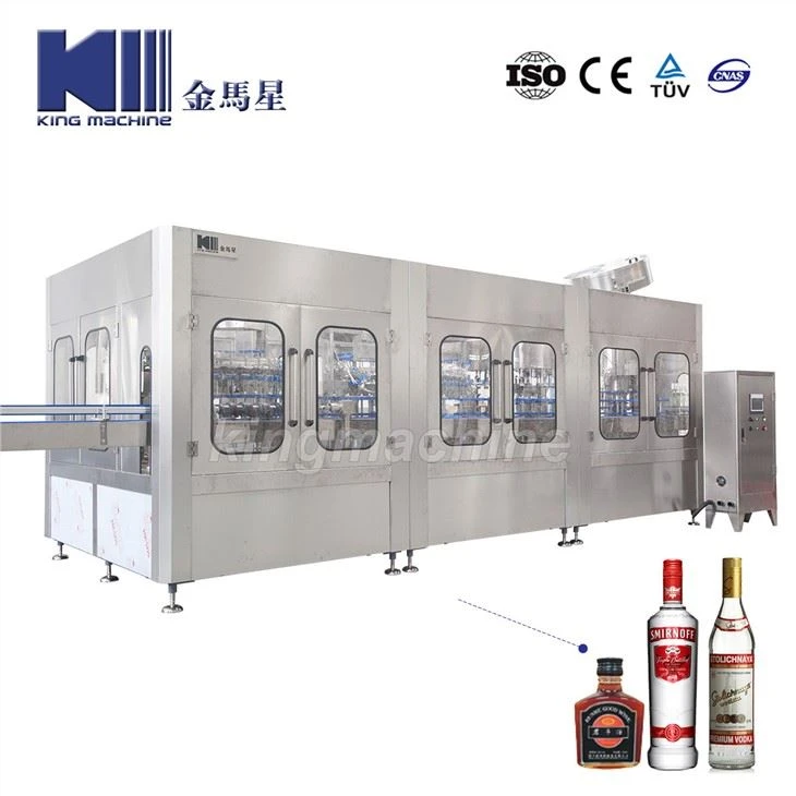 Alcohol Vino Bebidas Llenado Haciendo Máquina Embotelladora