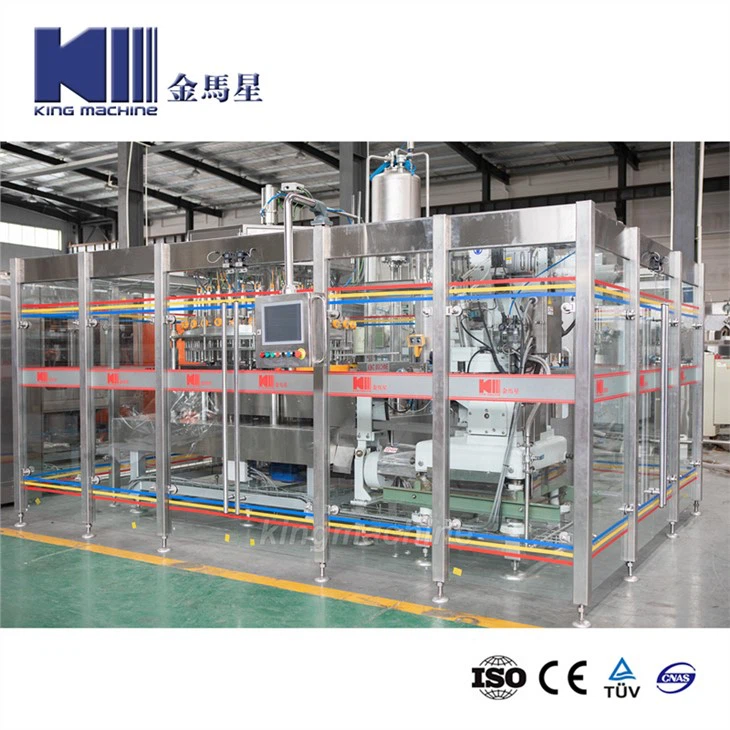 Automática 2000-30000 latas por hora de aluminio lata carbonatada Máquina de sellado de llenado de bebidas